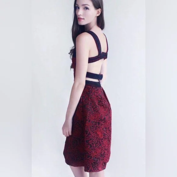 JARIYA Medium CROCHET BACKLESS DRESSS - Picture 2 of 13